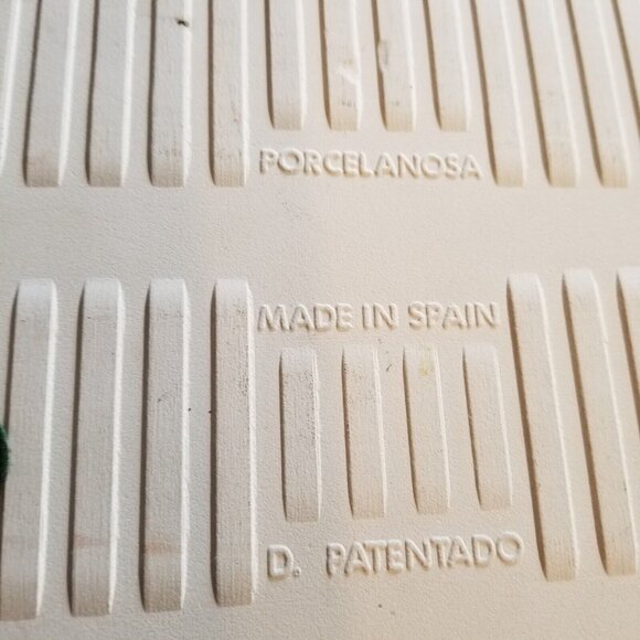 Vintage Painted Porcelain Tile Trivet Made In Spain Rose Floral Design 6 x 8 - Picture 8 of 12